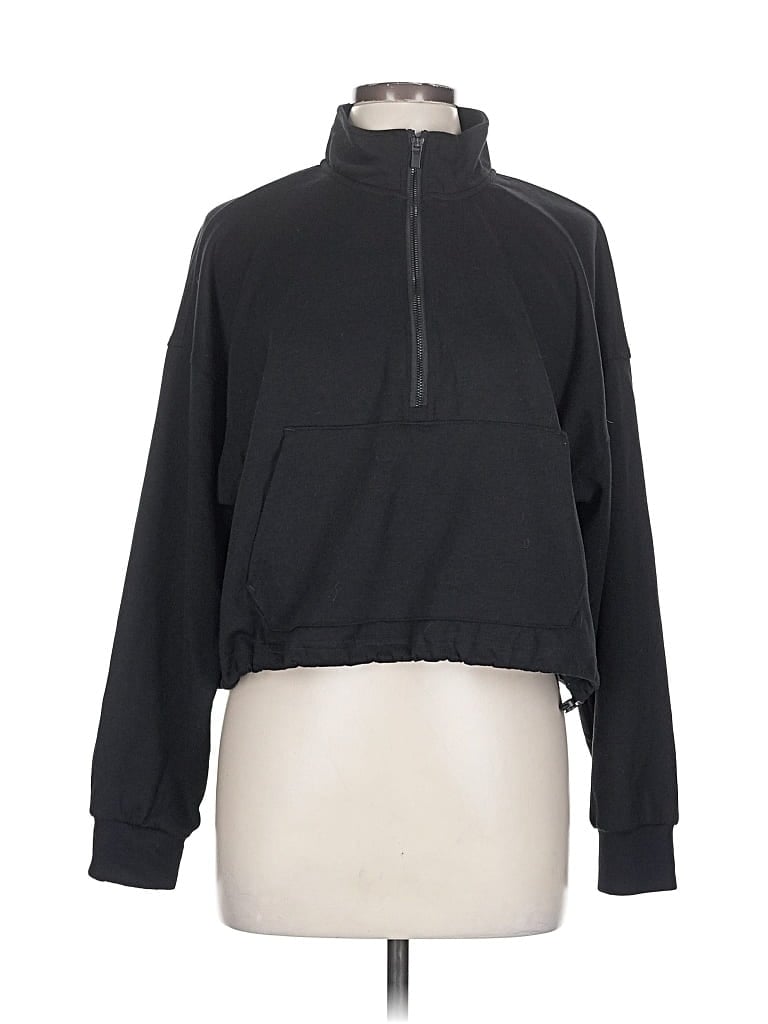 Pre-owned Yogalicious Pullover Sweater In Black