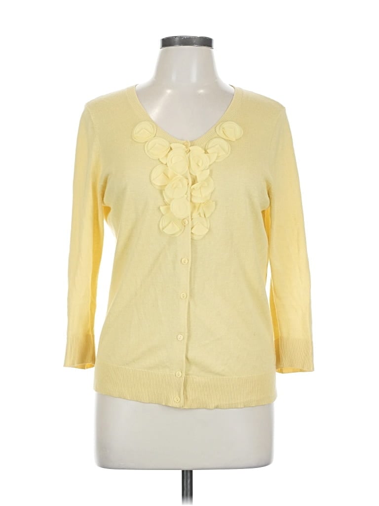 Pre-owned Merona Cardigan Sweater In Yellow