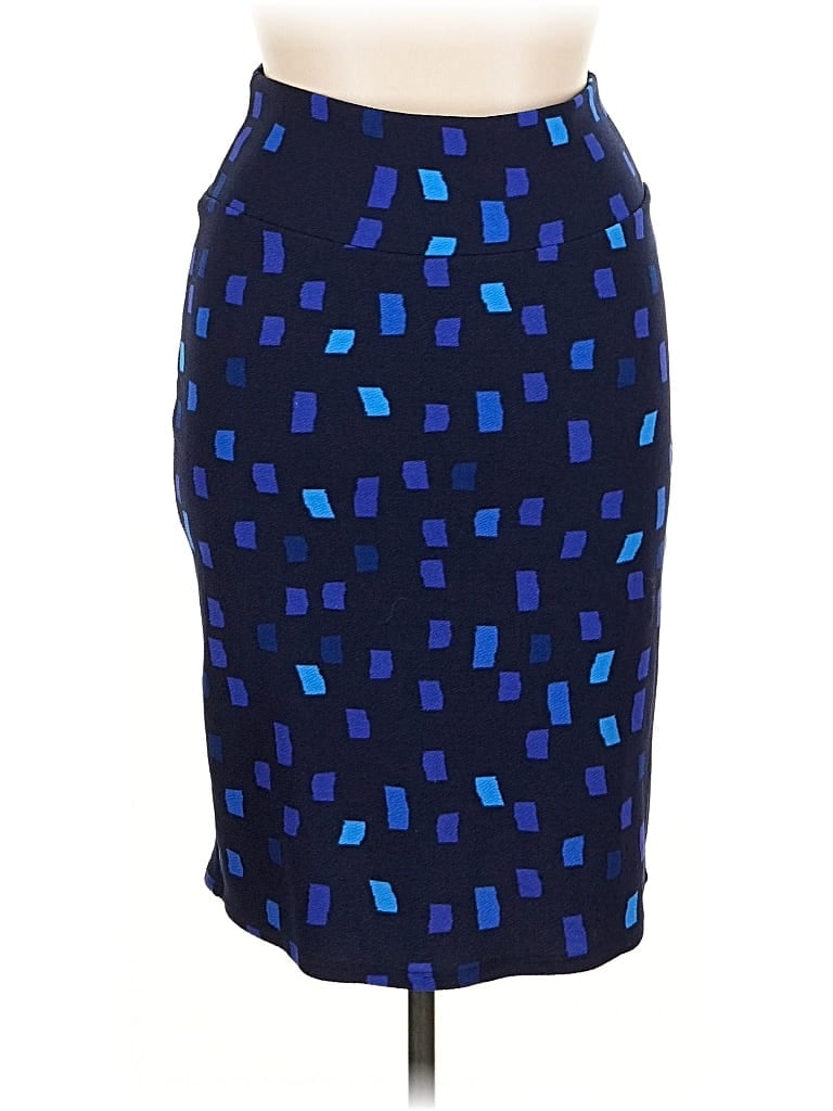 Pre-owned Lularoe Formal Skirt In Blue