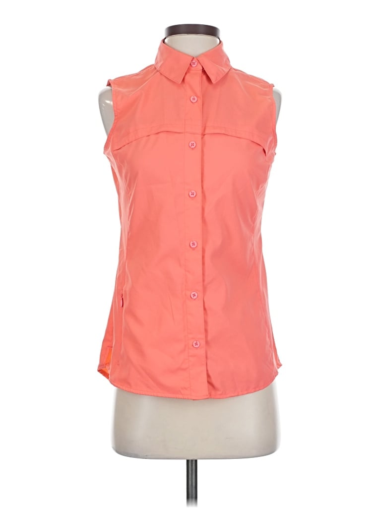 Pre-owned Magellan Outdoors Sleeveless Blouse In Orange