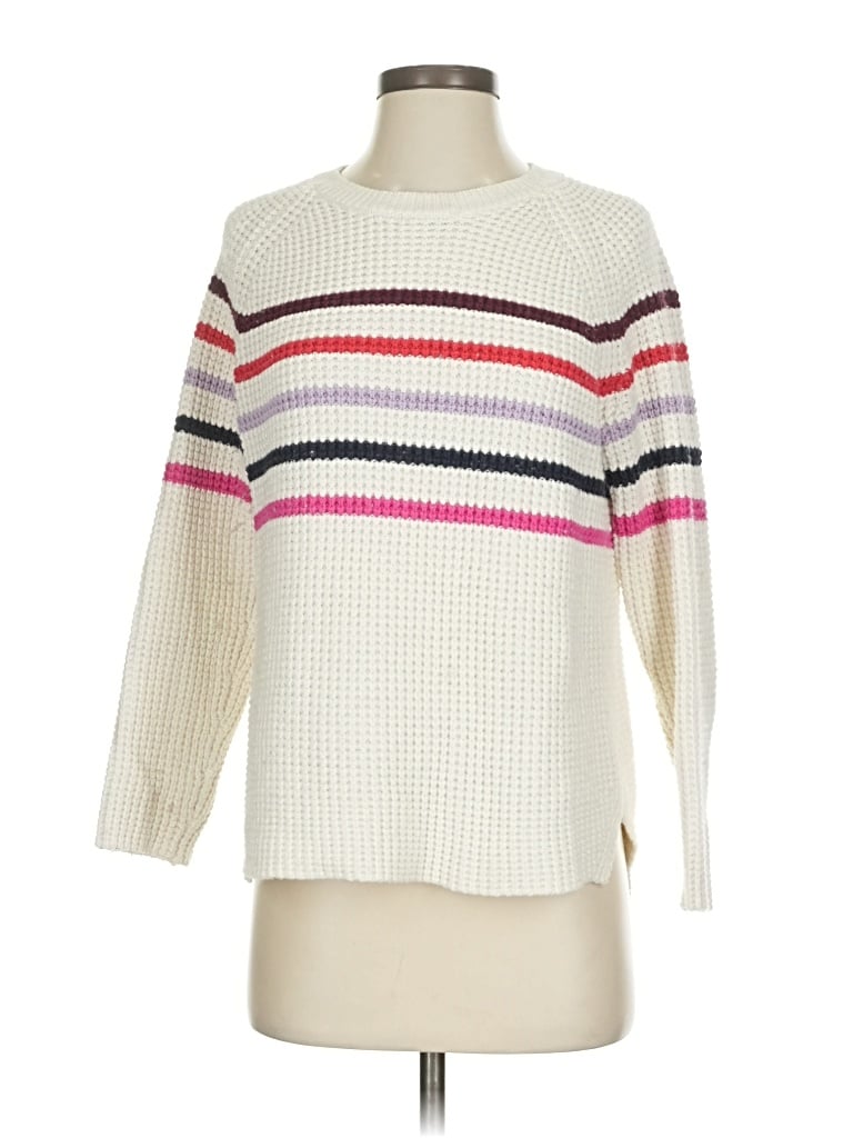 Pre-owned Marine Layer Pullover Sweater In White