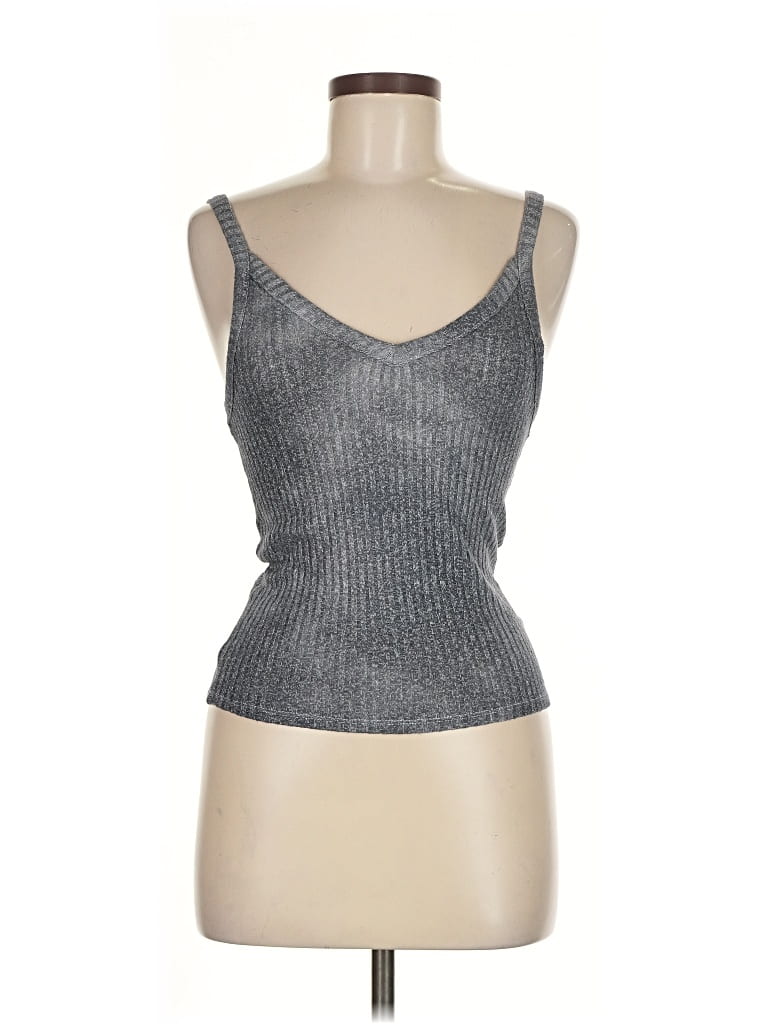 Pre-owned American Eagle Outfitters Tank Top Silver Strapless Neckline Tops