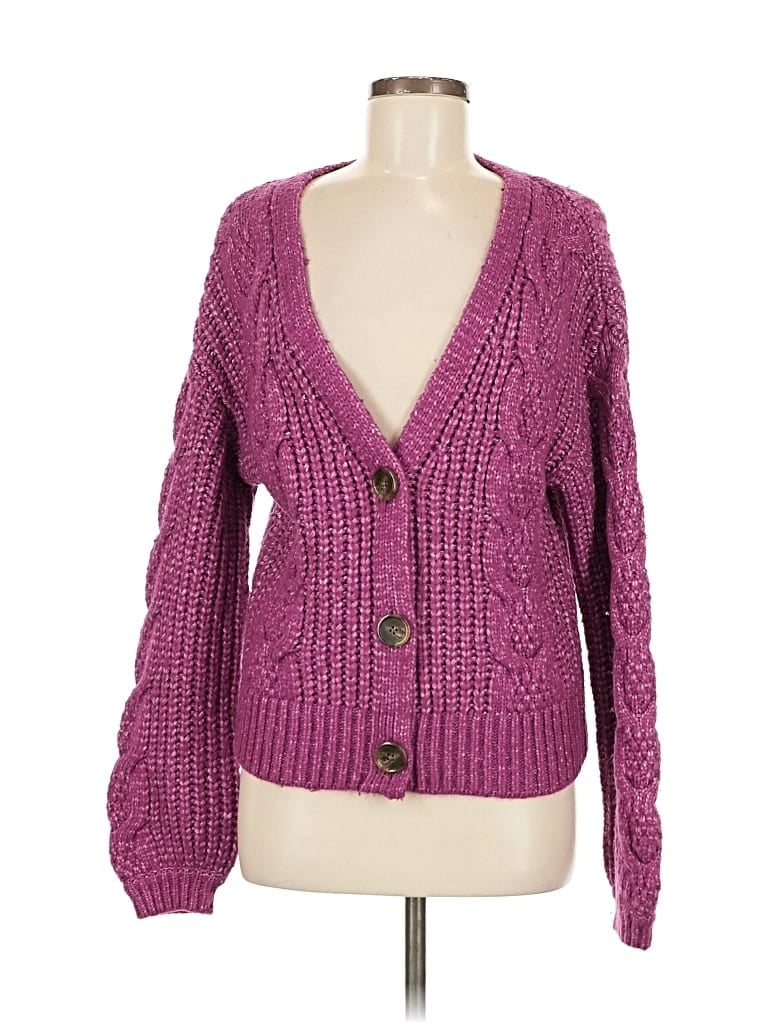 Pre-owned A New Day Cardigan Sweater In Purple