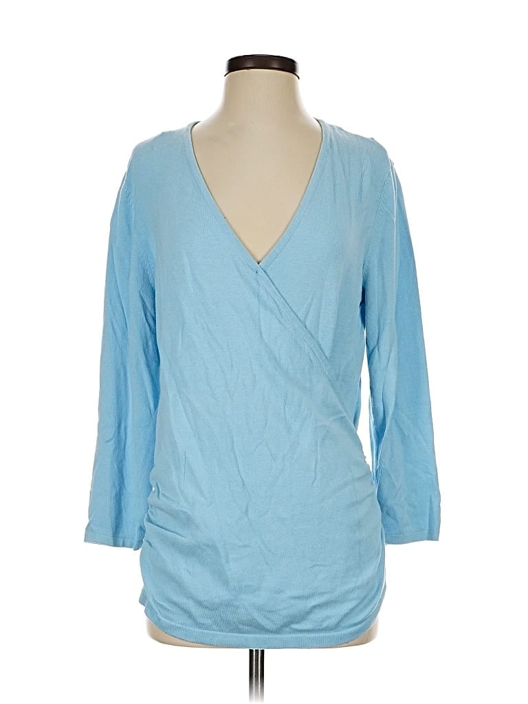 Pre-owned J. Mclaughlin Cardigan Sweater In Blue