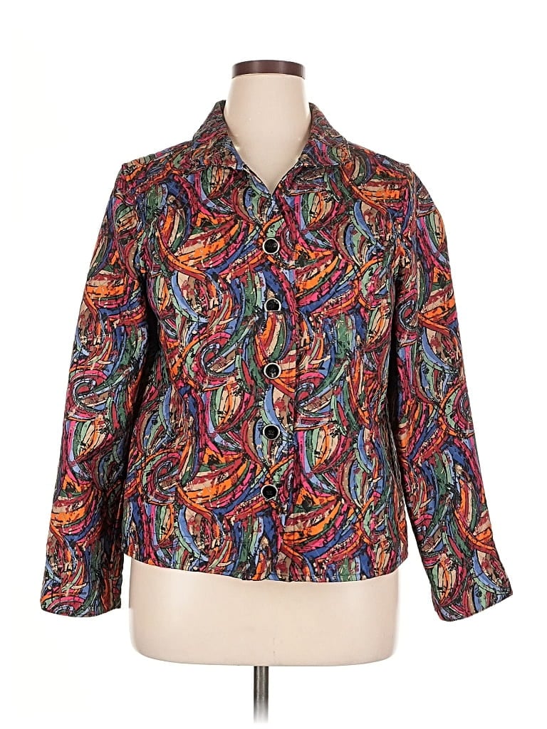 Pre-owned Christopher & Banks Blazer Jacket In Red