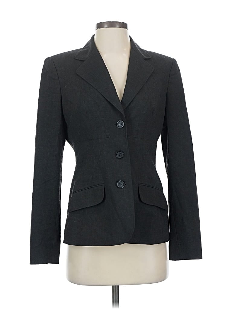 Pre-owned Anne Klein Blazer Jacket In Gray