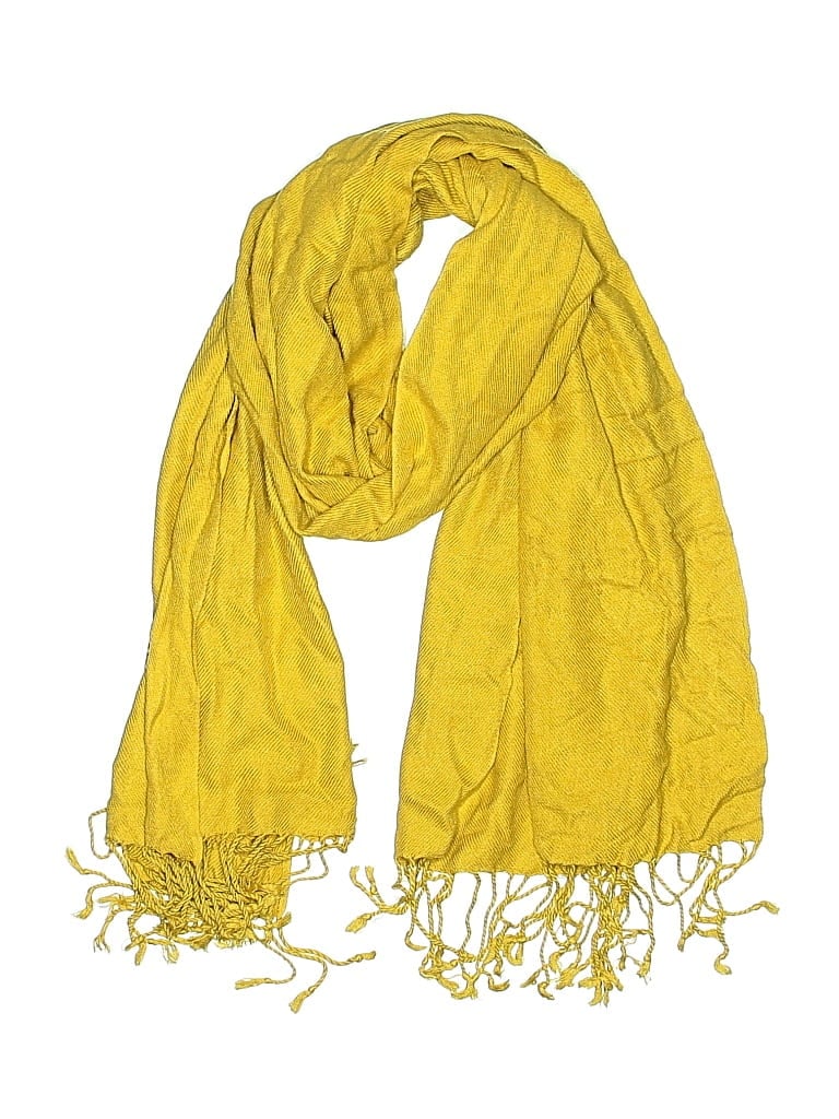 Pre-owned Unbranded Scarf In Yellow