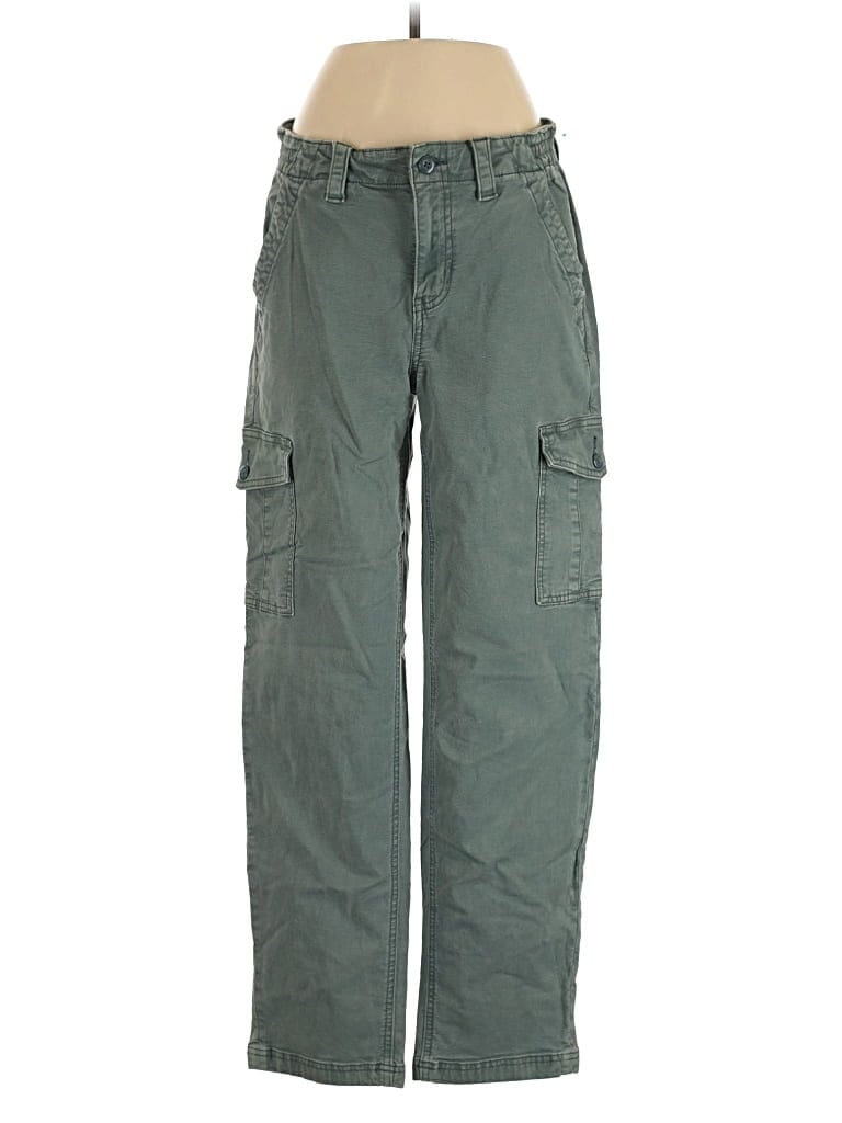 Pre-owned American Eagle Outfitters Cargo Pants In Green