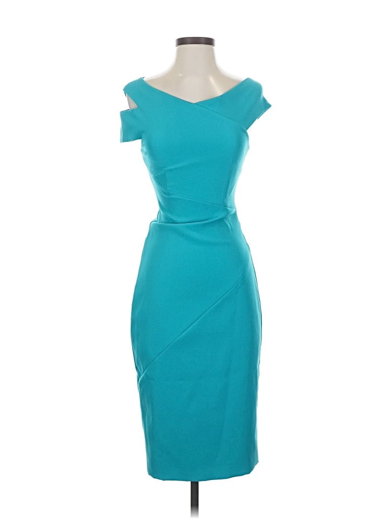 Pre-owned Ted Baker Cocktail Dress In Blue