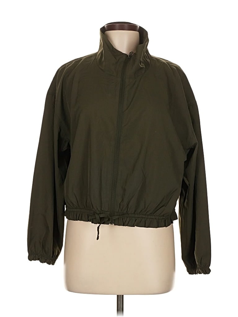 Pre-owned Active By Old Navy Windbreaker Jacket In Green