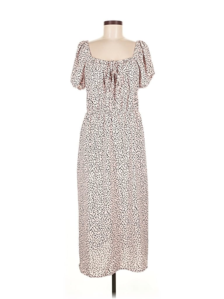 Pre-owned Who What Wear Casual Dress In White