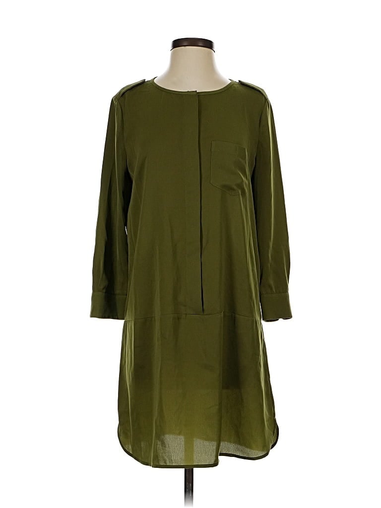 Pre-owned J.crew Factory Store 3/4 Sleeve Blouse In Green