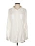 Kardashian Kollection Ivory Long Sleeve Button-Down Shirt Size S - photo 1