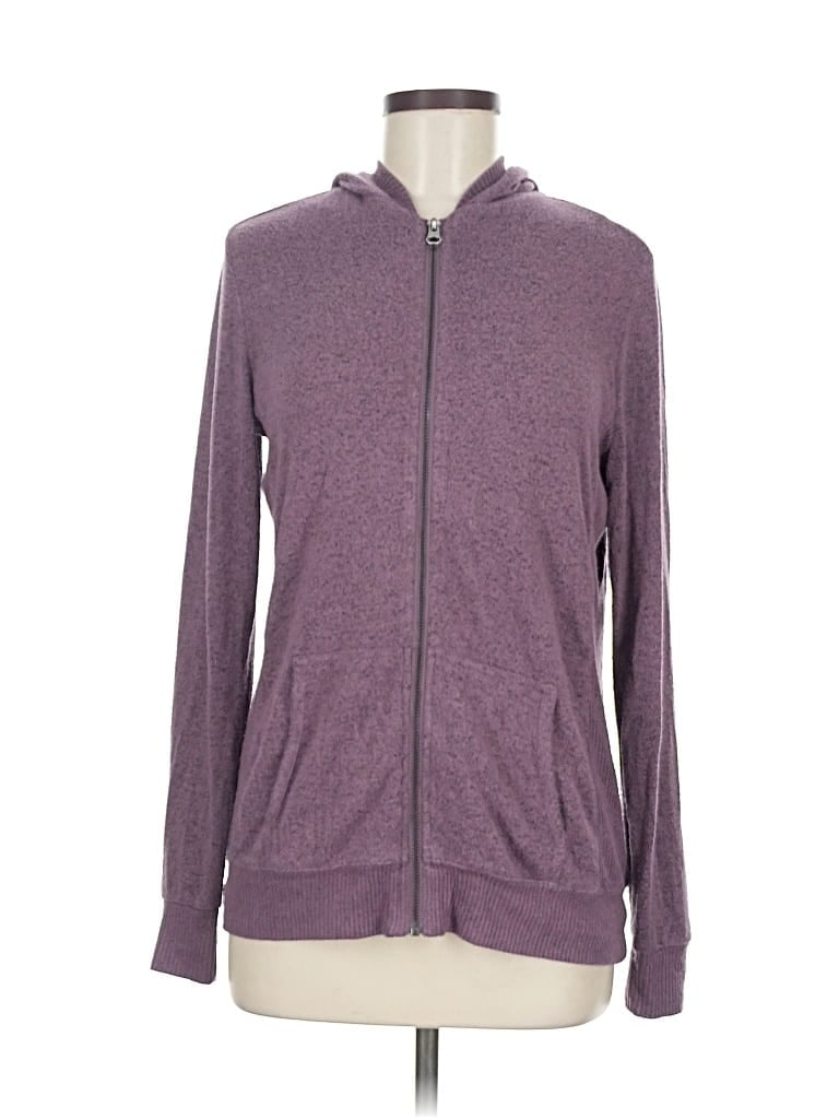 Pre-owned Market & Spruce Zip Up Hoodie In Purple
