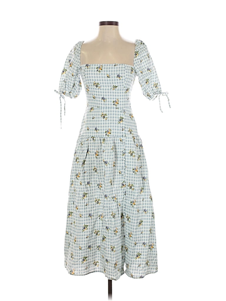 Pre-owned Reformation Casual Dress In Blue