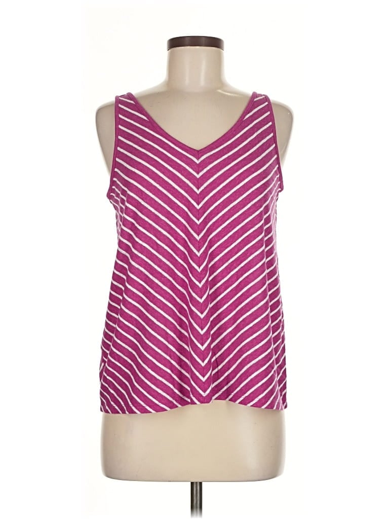 Pre-owned Ann Taylor Loft Tank Top Pink Halter Neckline Tops