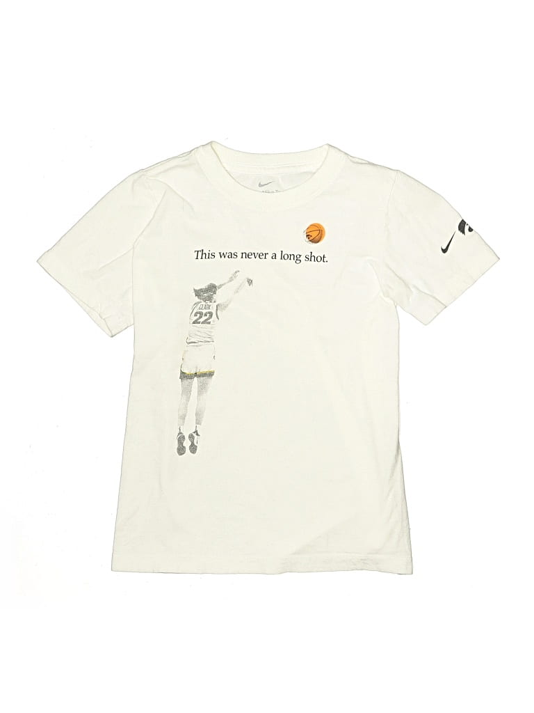 Pre-owned Nike Kids' Short Sleeve T-shirt In White