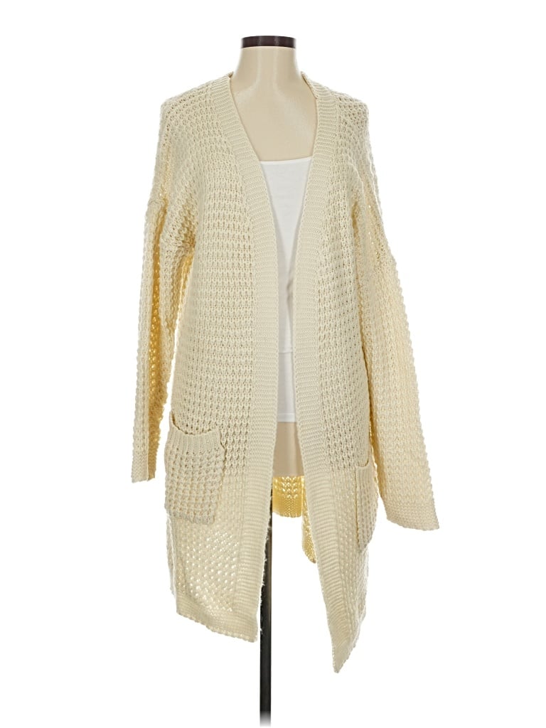 Pre-owned Unbranded Cardigan Sweater In White