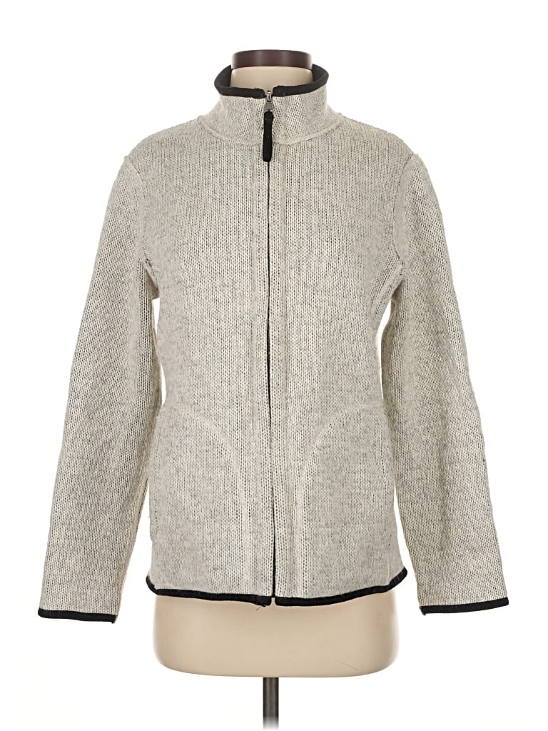 Pre-owned Coldwater Creek Cardigan Sweater In Gray