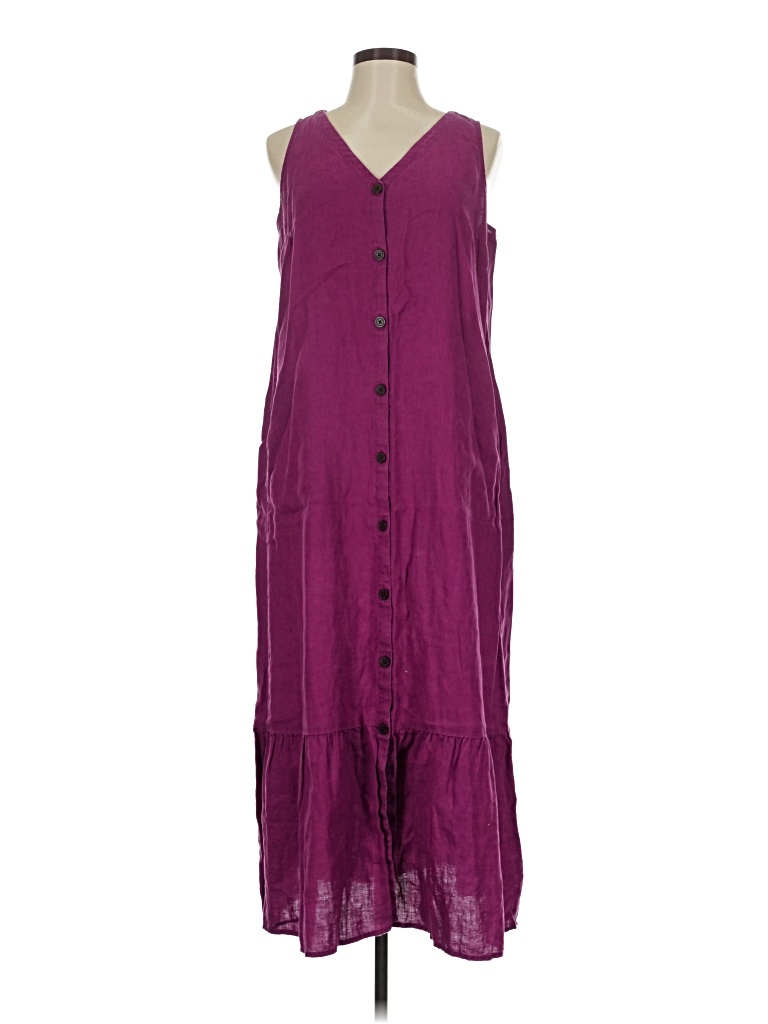 Pre-owned Jjill Casual Dress In Purple