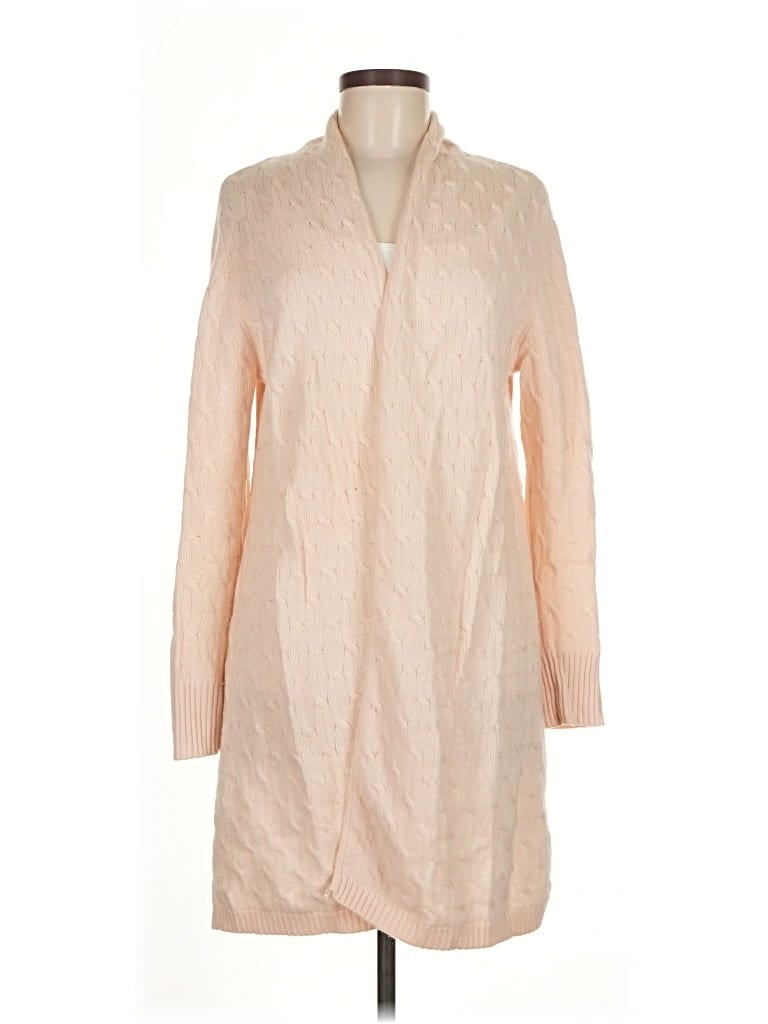 Pre-owned Cortland Park Cashmere Cardigan Sweater In Brown