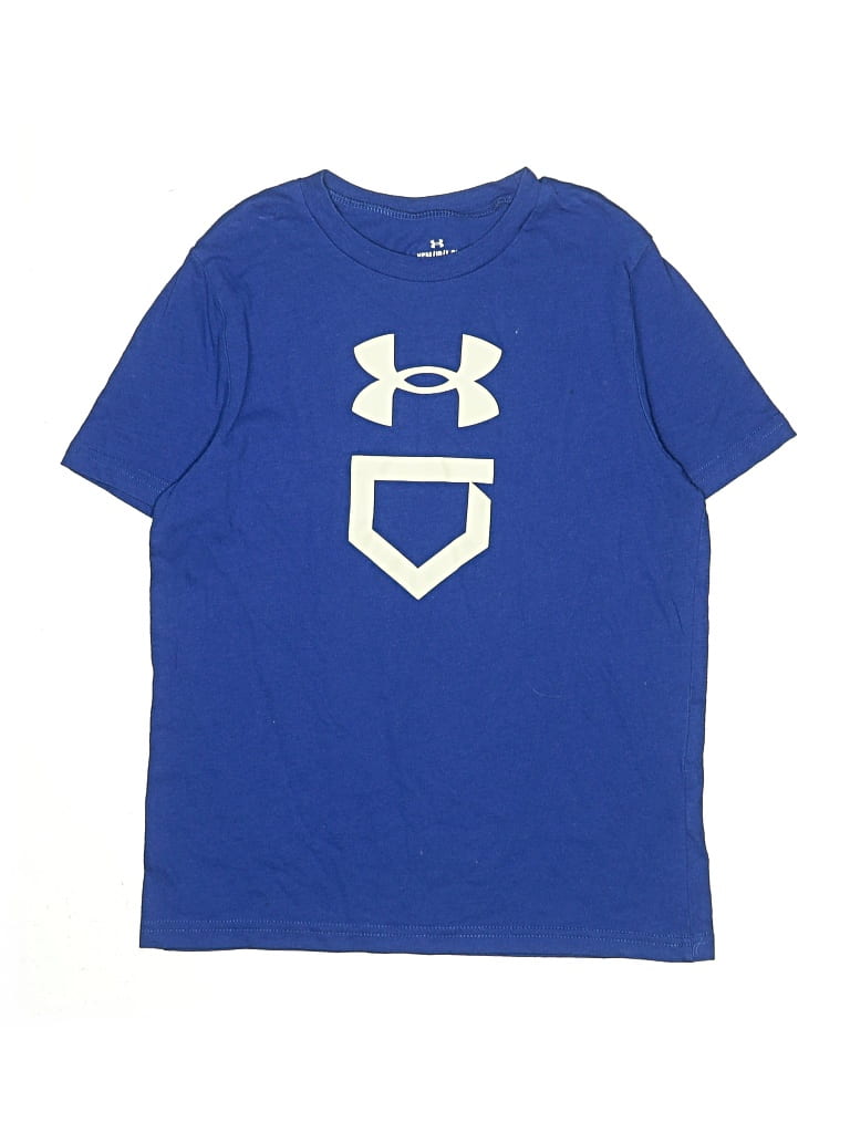 Pre-owned Under Armour Kids' Short Sleeve T-shirt In Blue