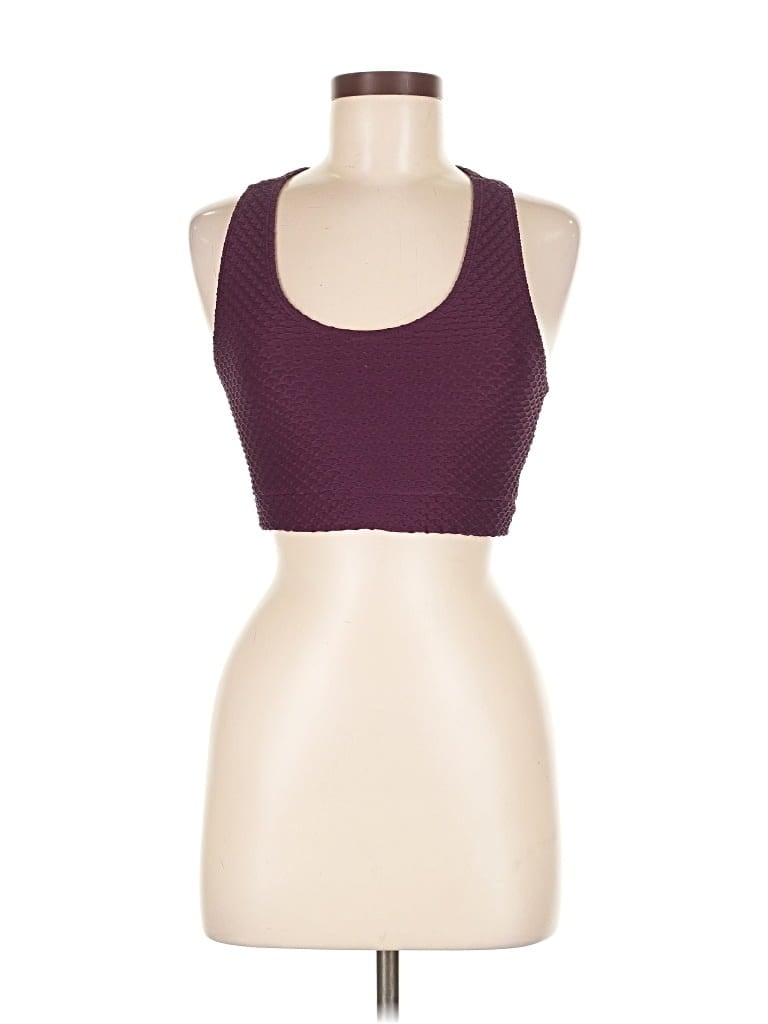 Pre-owned Booty By Brabants Tank Top Purple Halter Neckline Tops