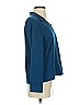 Petite Assembly Teal Blue Long Sleeve Blouse Size S - photo 4