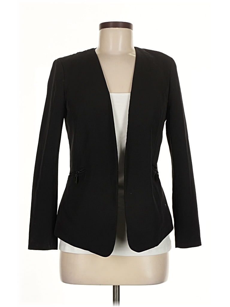 Pre-owned Vince Camuto Blazer Jacket In Black