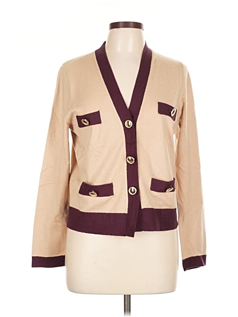 Pre-owned Ann Taylor Cardigan Sweater In Brown