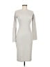 Assorted Brands Solid Gray Casual Dress Size M - photo 1