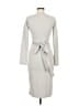 Assorted Brands Solid Gray Casual Dress Size M - photo 2