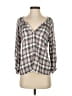 Michael Stars 100% Rayon Gray 3/4 Sleeve Blouse Size XS - photo 1