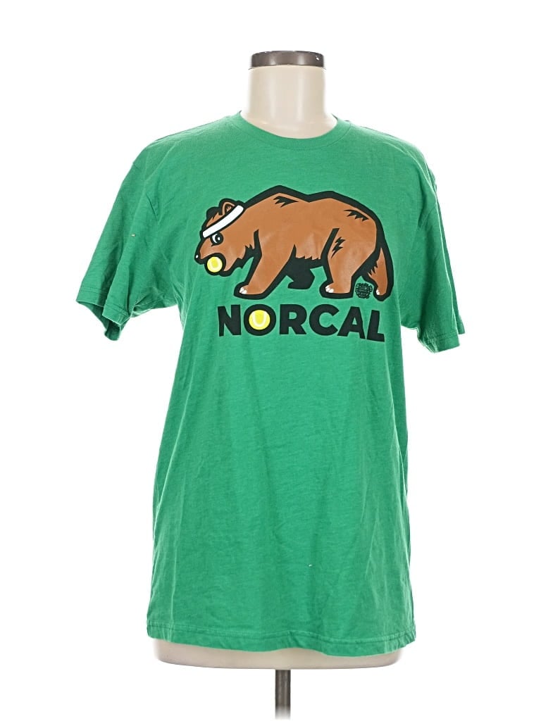 Pre-owned Next Level Apparel Short Sleeve T-shirt In Green