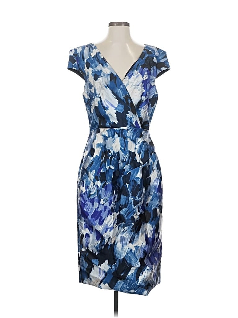 Pre-owned Lela Rose Cocktail Dress In Blue
