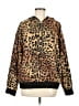 LPA 100% Polyester Animal Print Gold Windbreaker Size M - photo 1