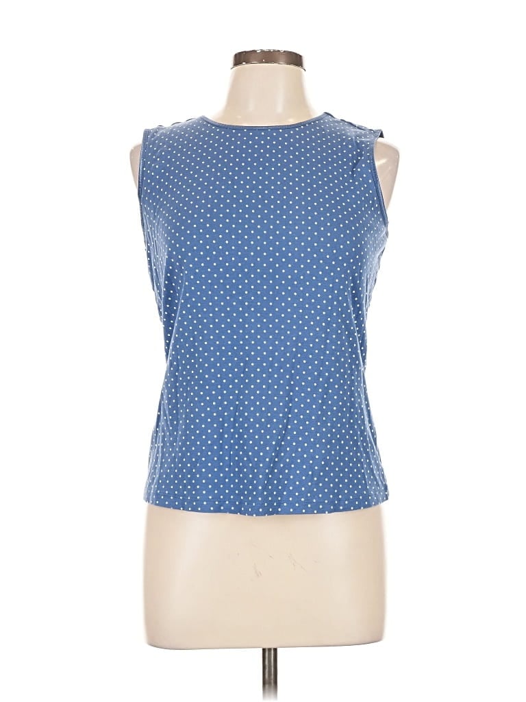 Pre-owned Christopher & Banks Sleeveless T-shirt In Blue