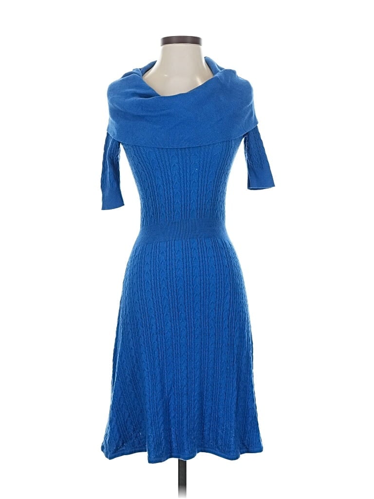 Pre-owned Bcbgmaxazria Cocktail Dress In Blue