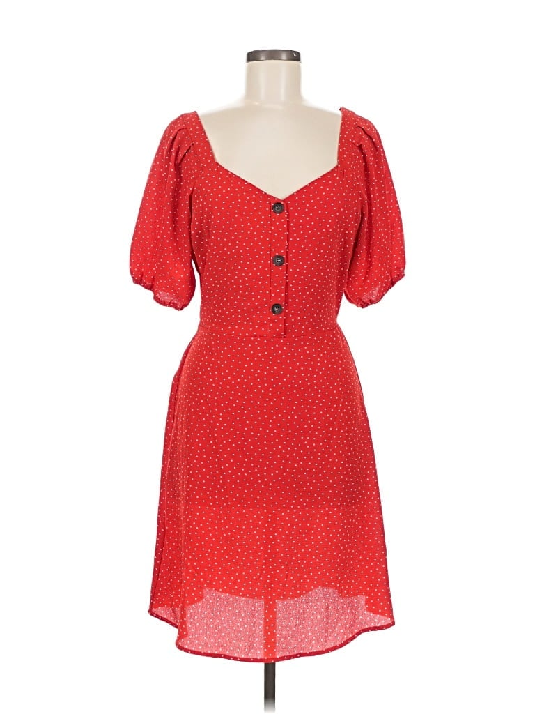 Pre-owned Monteau Casual Dress In Red