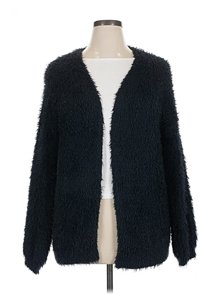 Pre-owned Wild Fable Cardigan Sweater In Black