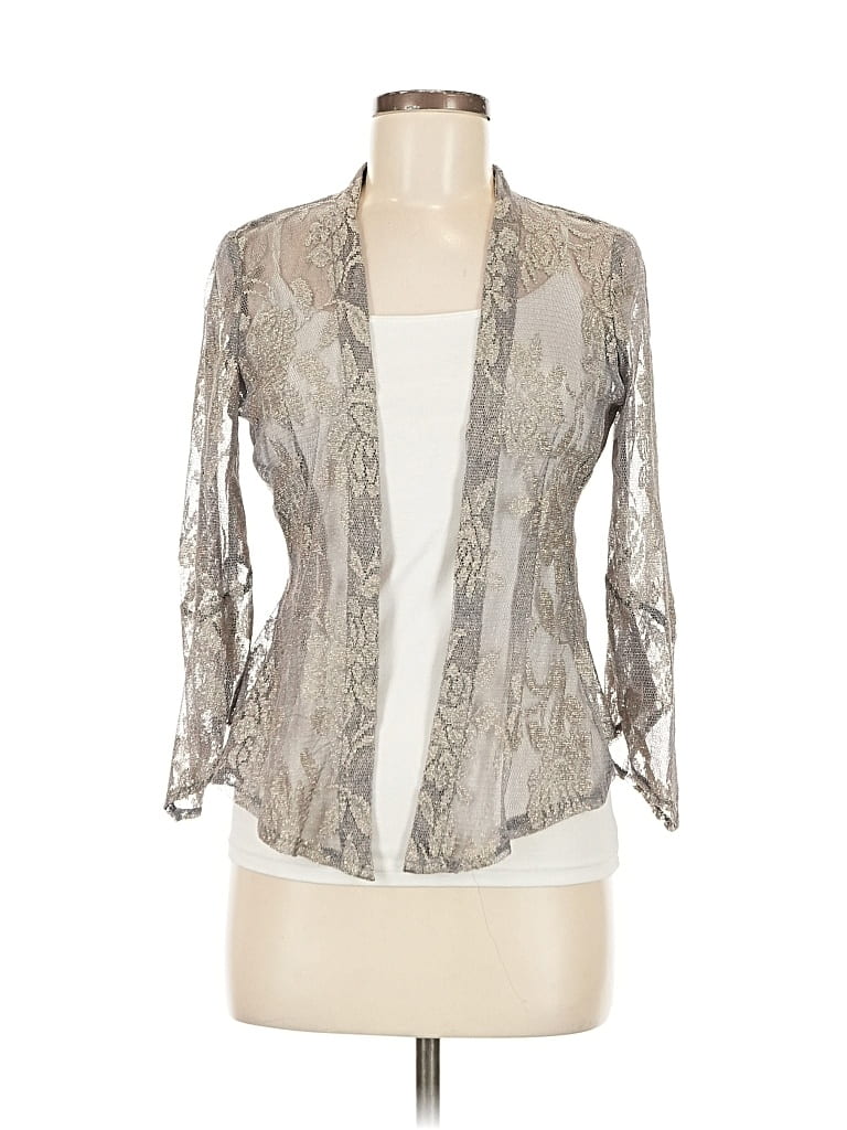 Pre-owned Jessica Howard Cardigan Sweater In Gray