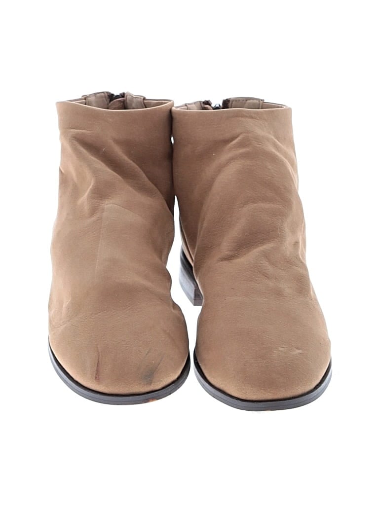 Pre-owned Nydj Ankle Boots In Brown