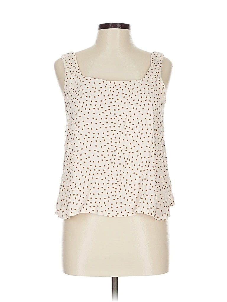Pre-owned Be Cool Sleeveless Blouse In White