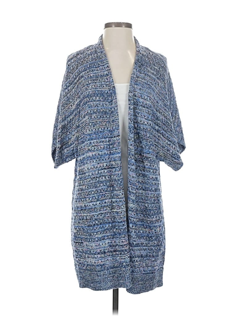 Pre-owned Evolution By Cyrus Cardigan Sweater In Blue
