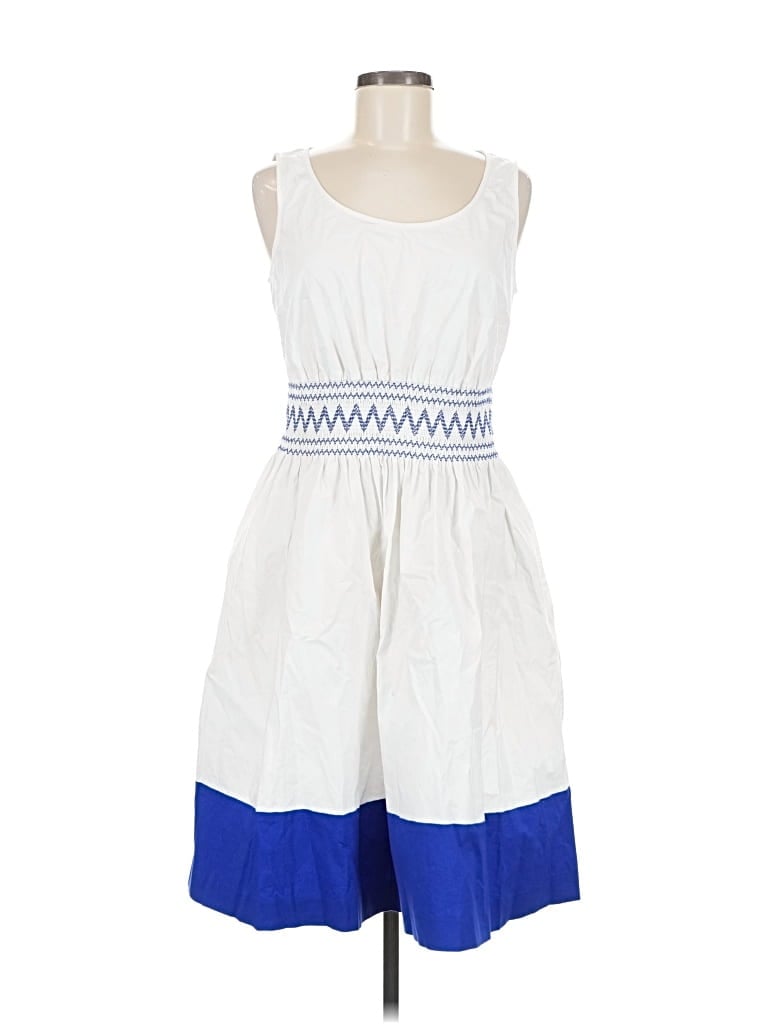 Pre-owned Kate Spade New York Casual Dress In White