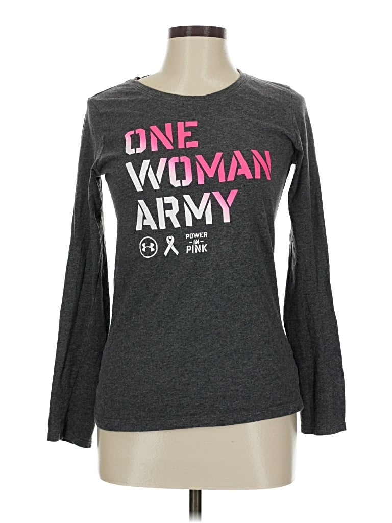 Pre-owned Under Armour Long Sleeve T-shirt In Gray
