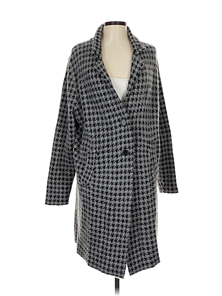 Pre-owned Max Studio Coat In Gray