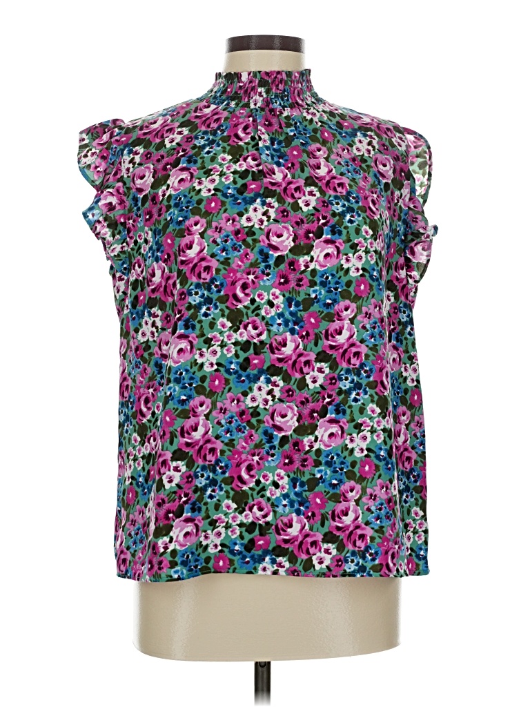 Pre-owned Eesome Sleeveless T-shirt In Purple