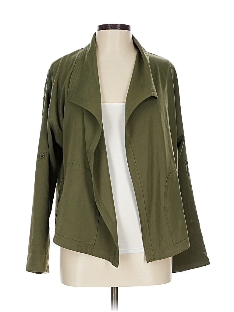 Pre-owned Max Studio Kimono In Green