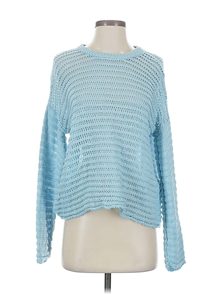 Pre-owned Eileen Fisher Pullover Sweater In Blue
